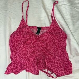 Wild Fable Pink Ruched Top
